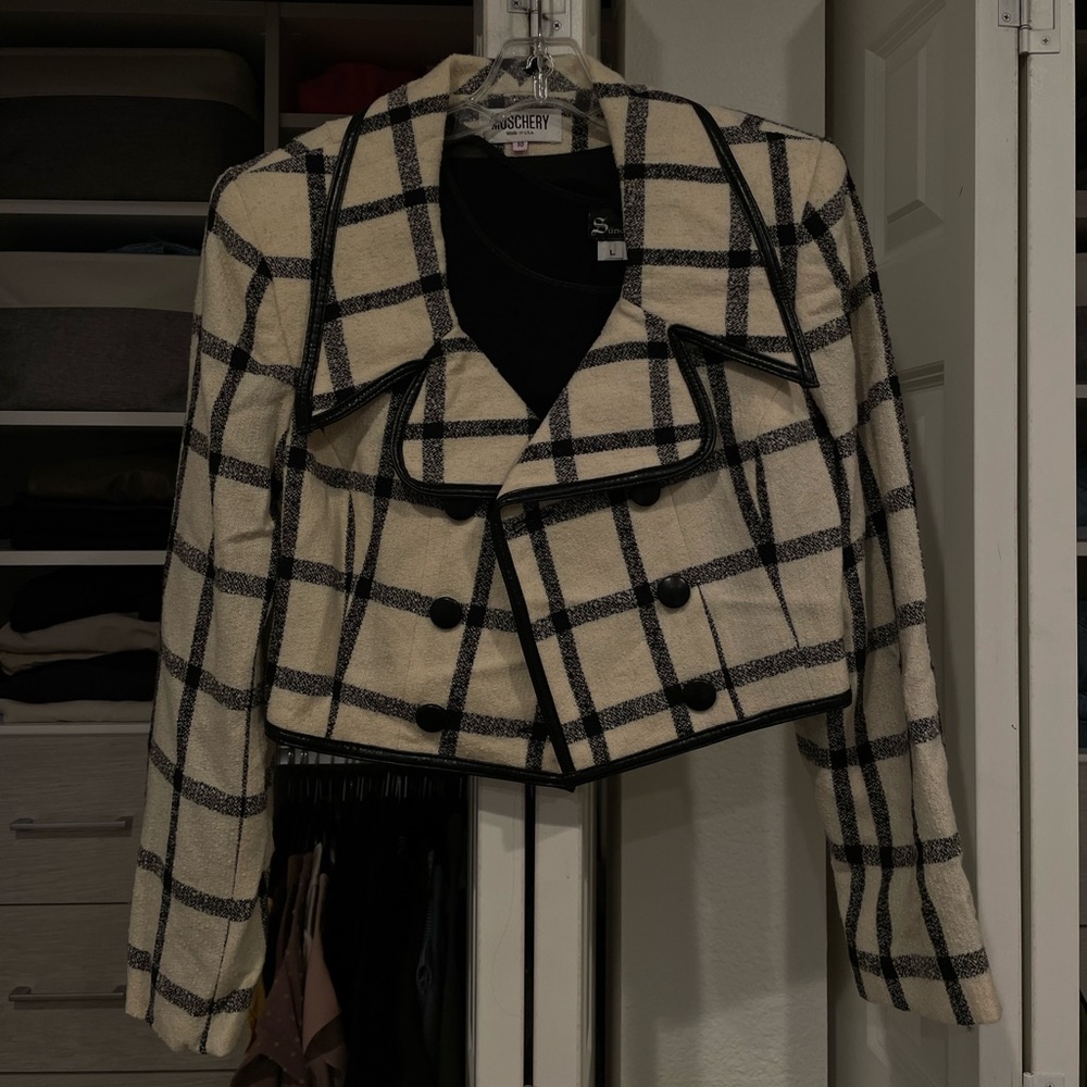 Vintage Moscherry Cropped Blazer